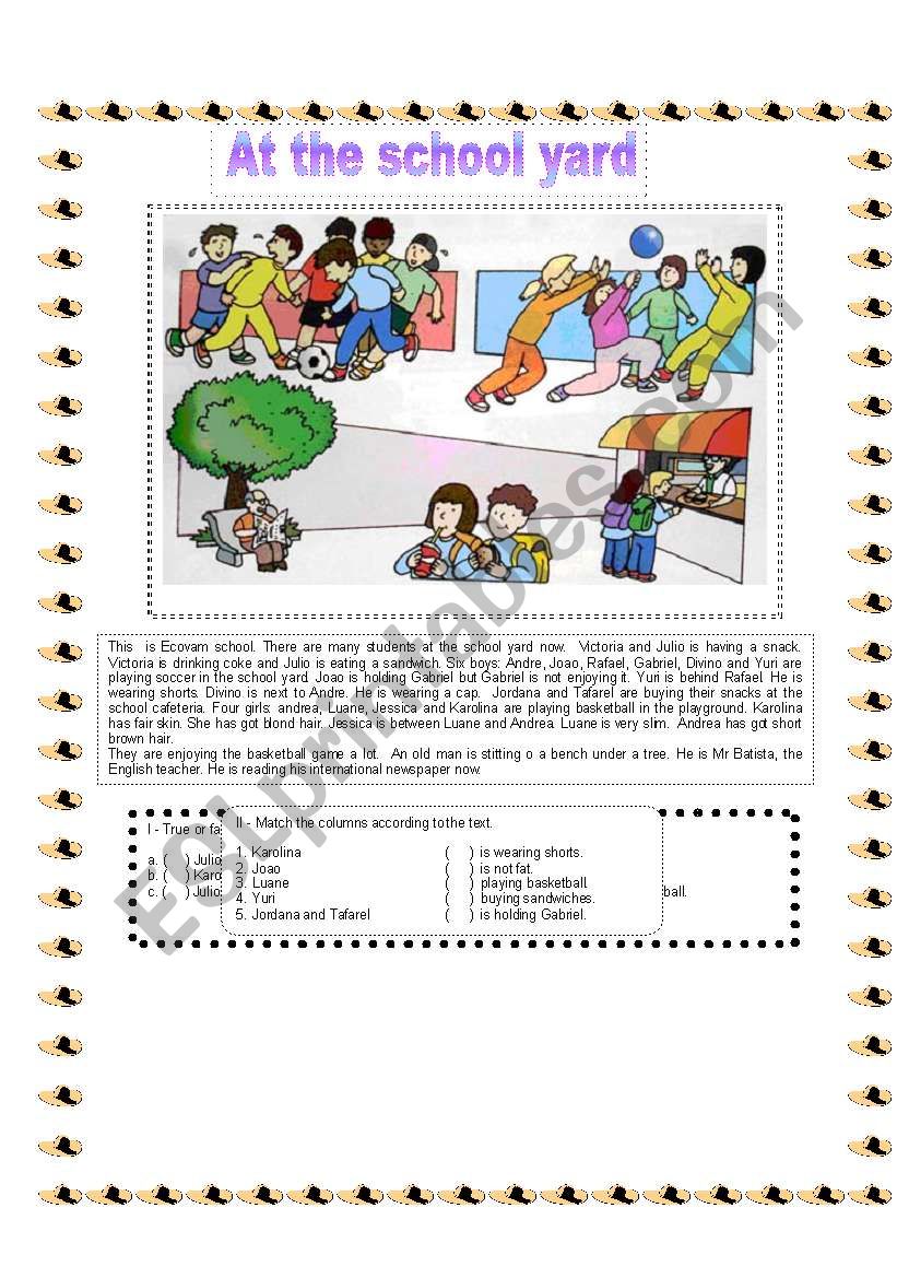 In the yard ESL worksheet by mrlypy