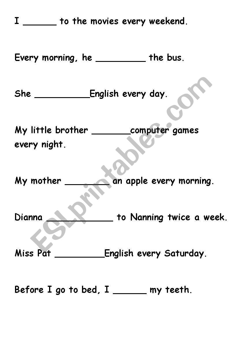English worksheets Simple Present/Daily Routine Questions for game
