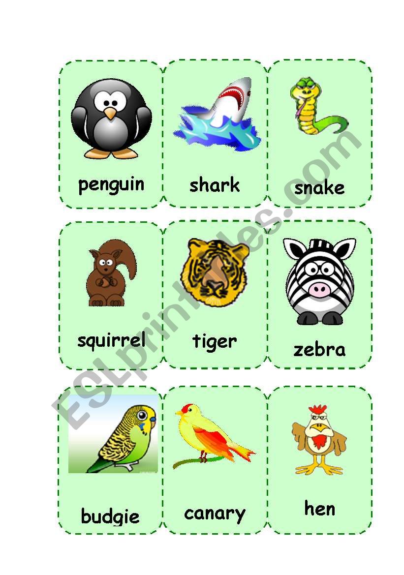 Animals III ESL worksheet by elenillatop20