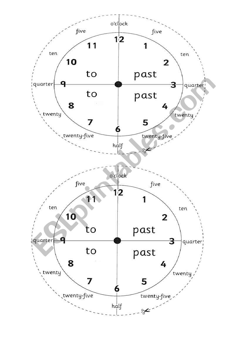 clock ESL worksheet by torbusia