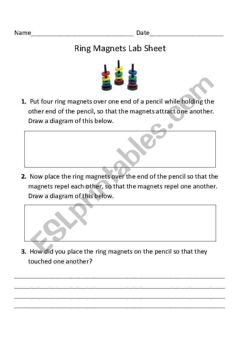 English worksheets Ring Science Lab