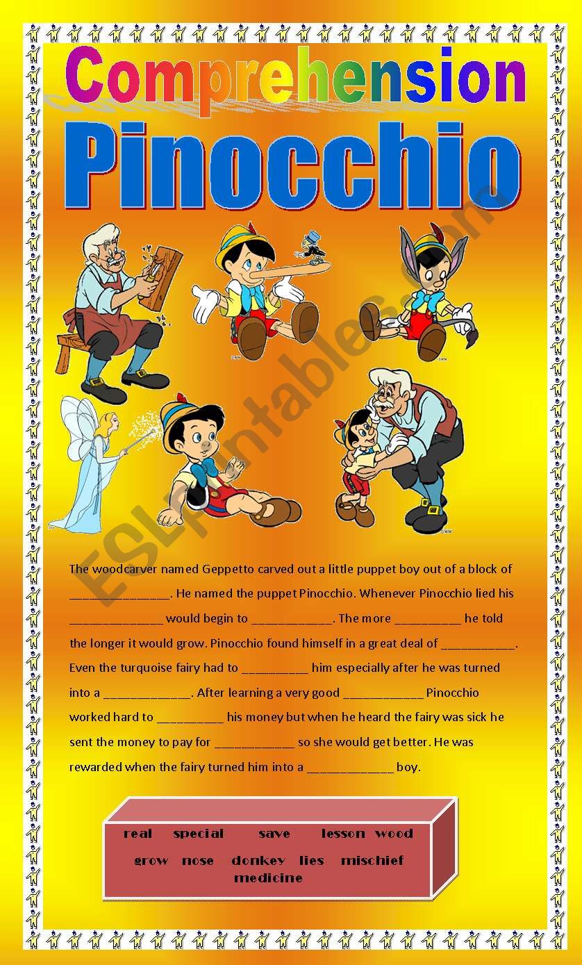 Comprehension ESL worksheet by Lyrill