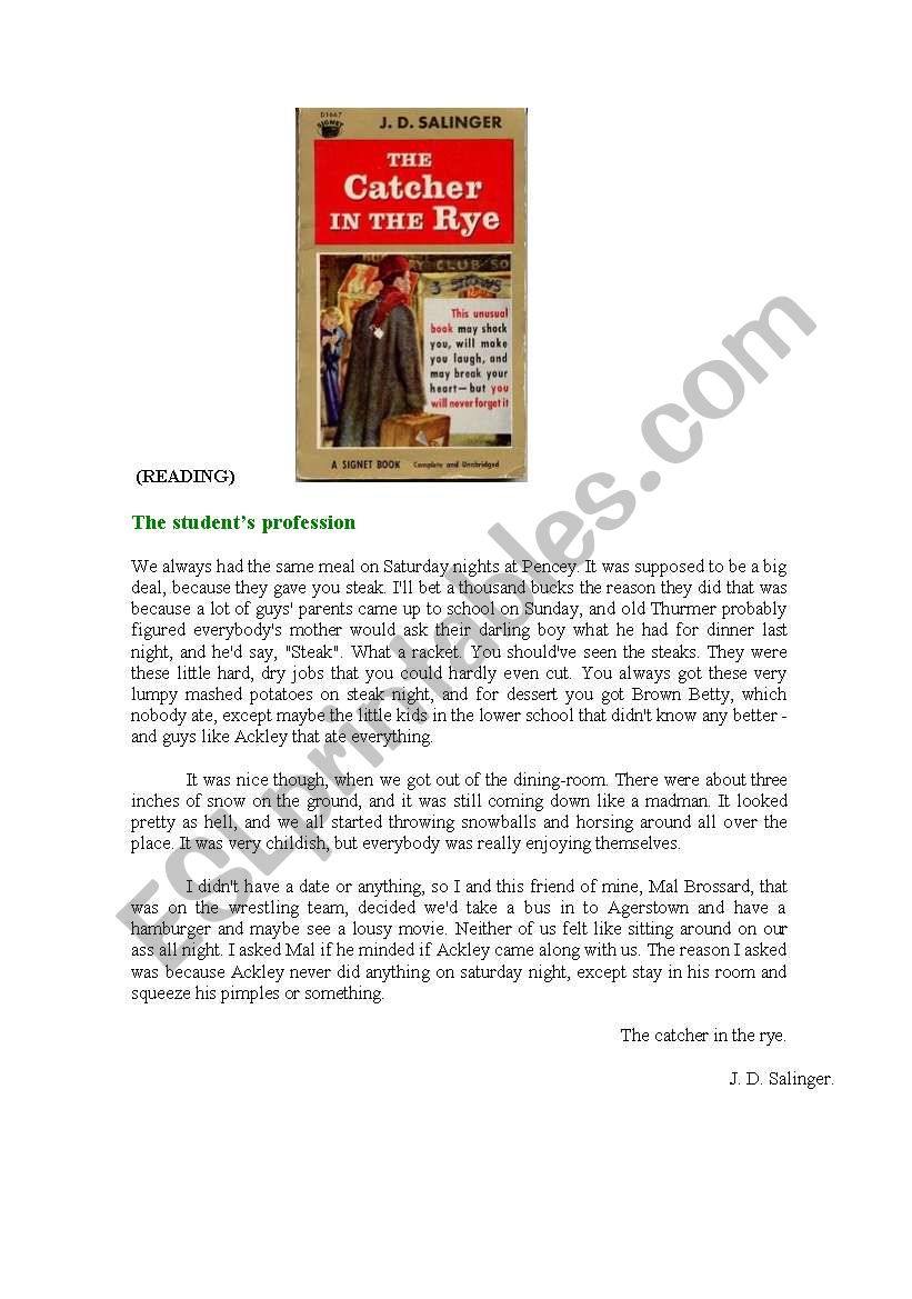 Reading Comprehension (Advanced level) ESL worksheet by presenmaria