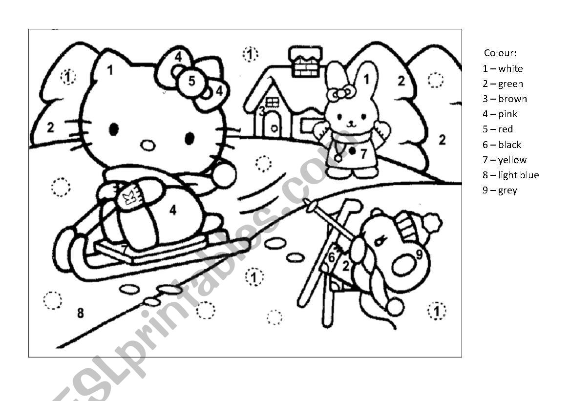 Hello Kitty Activity Sheet