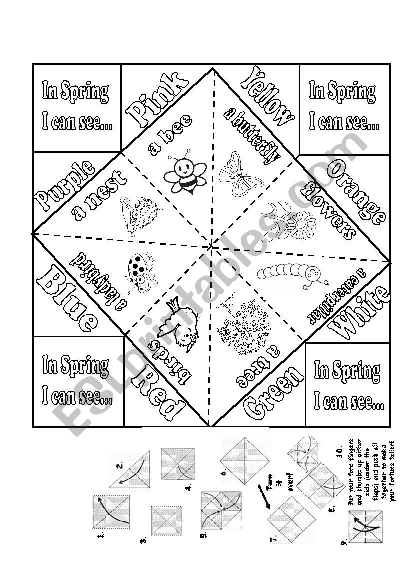 Fortune Teller Printable Sheets