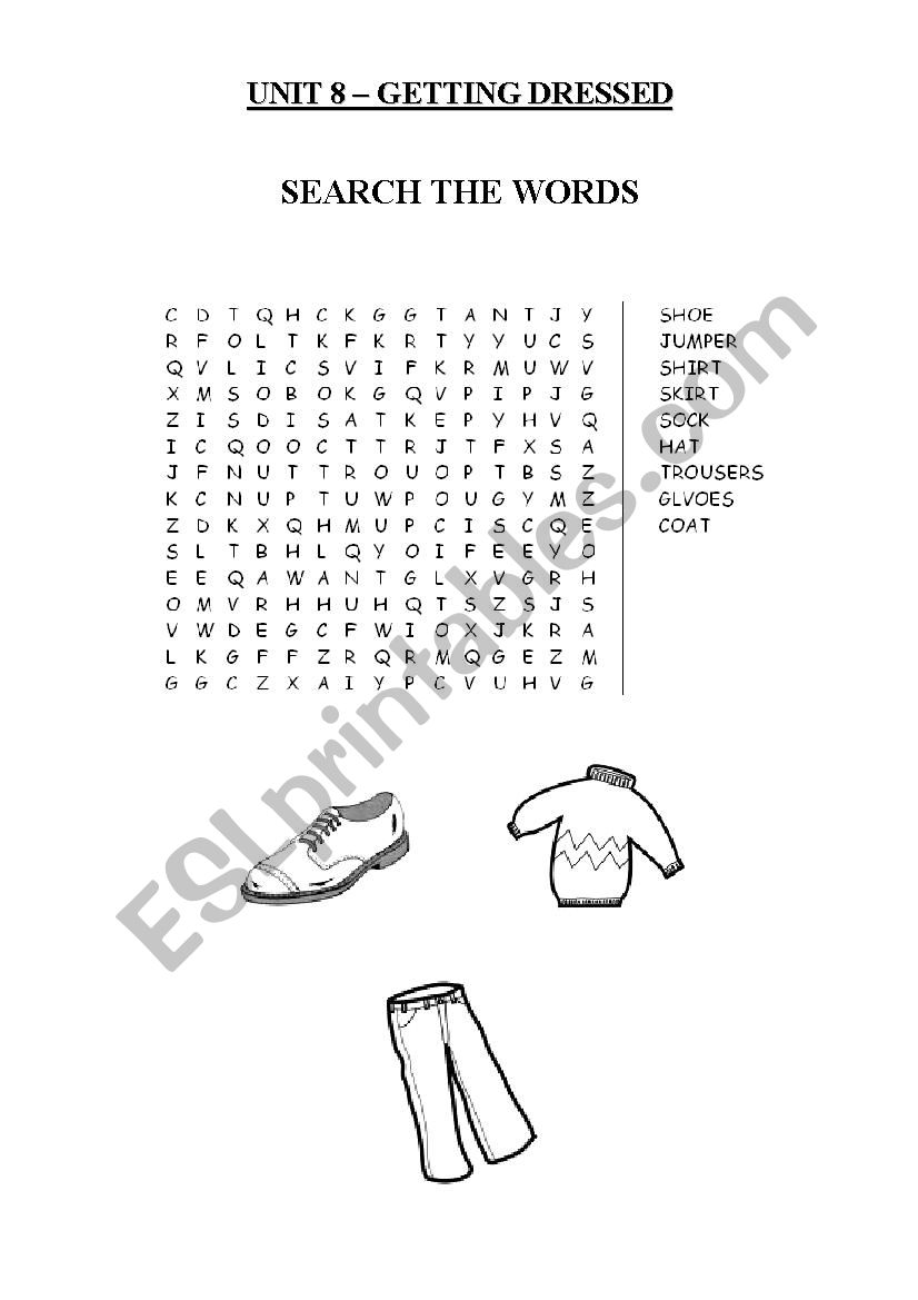 Getting dressed ESL worksheet by lobato.david