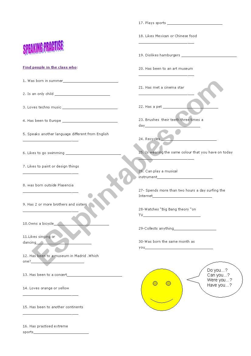 Introduction activity ESL worksheet by Marribel