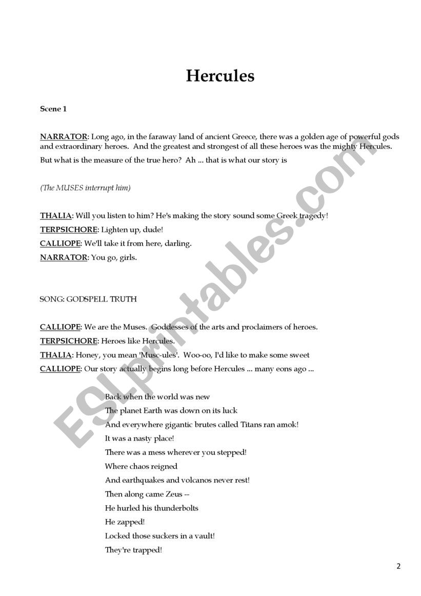 10+ Hercules Disney Script Pdf VannessaGavin