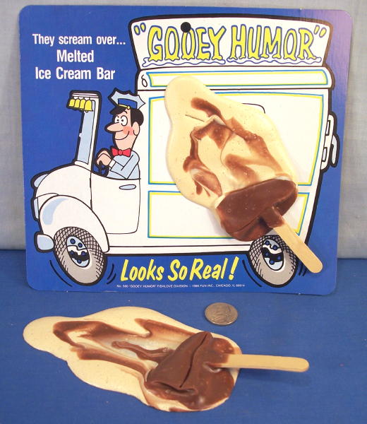 Rubber Melted Ice Cream Bar Prank Gag Joke