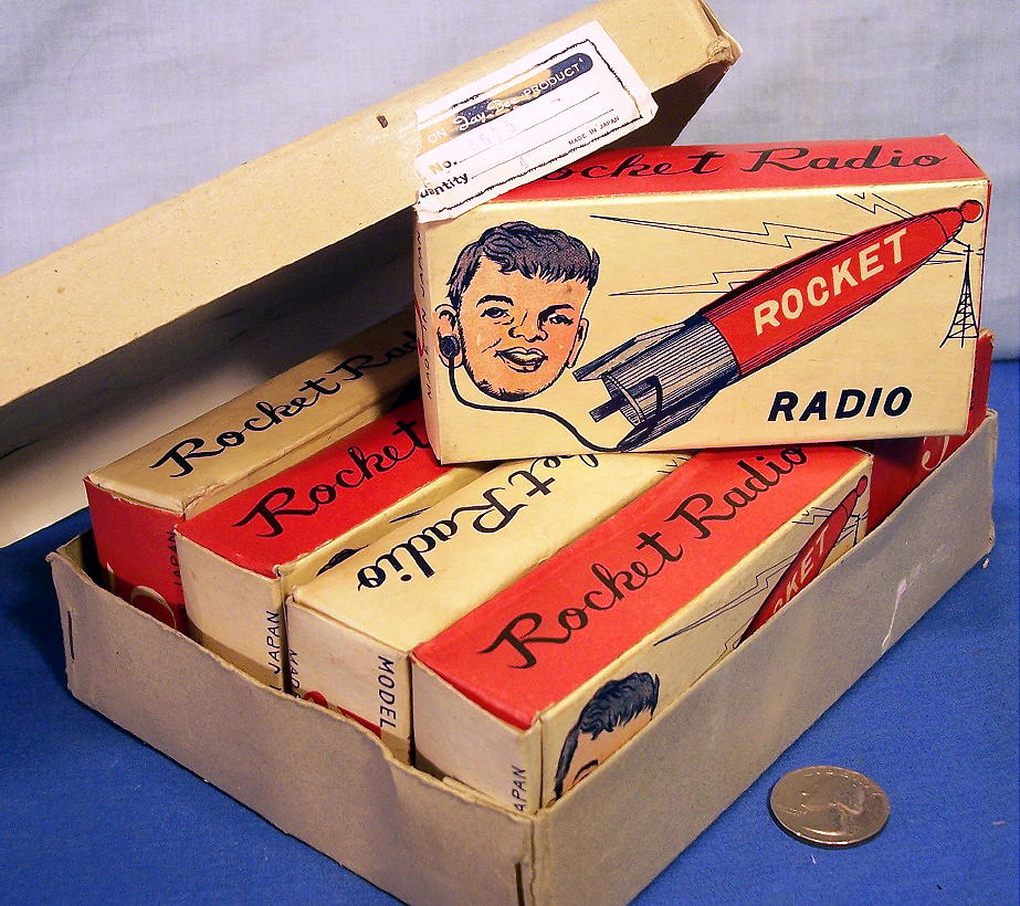 Crystal Rocket Radio With Display Stand