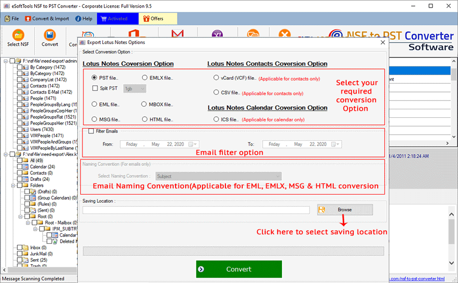 Free NSF to PST Converter to Convert Lotus Notes NSF to PST File