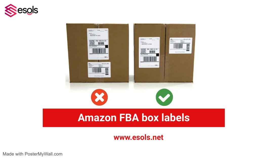 Amazon FBA box labels ESOLS