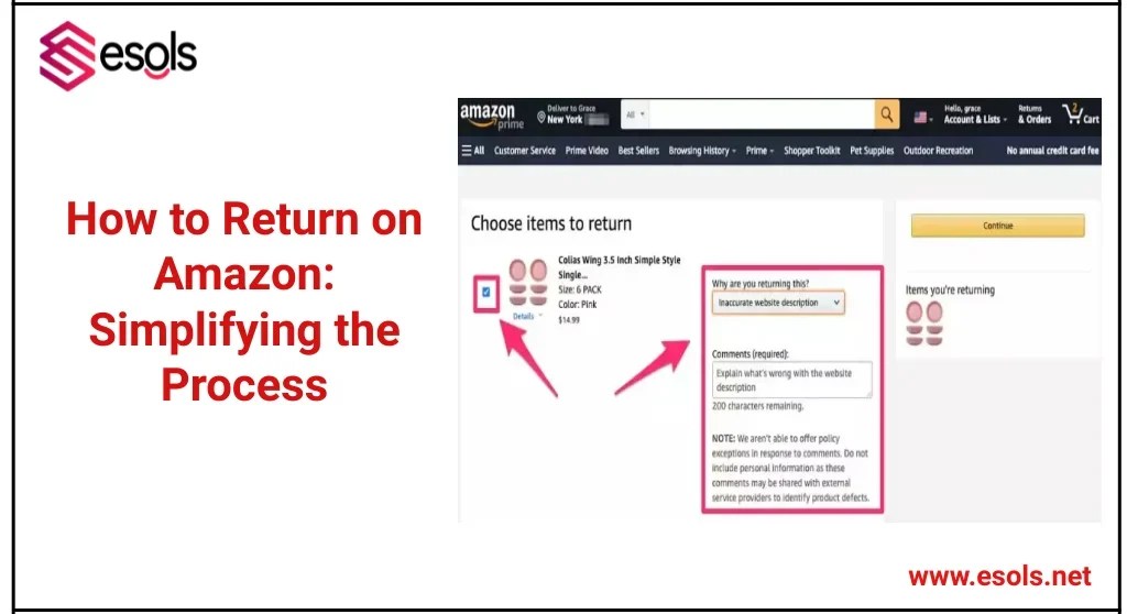 How to Return on Amazon Simplifying the Process ESOLS