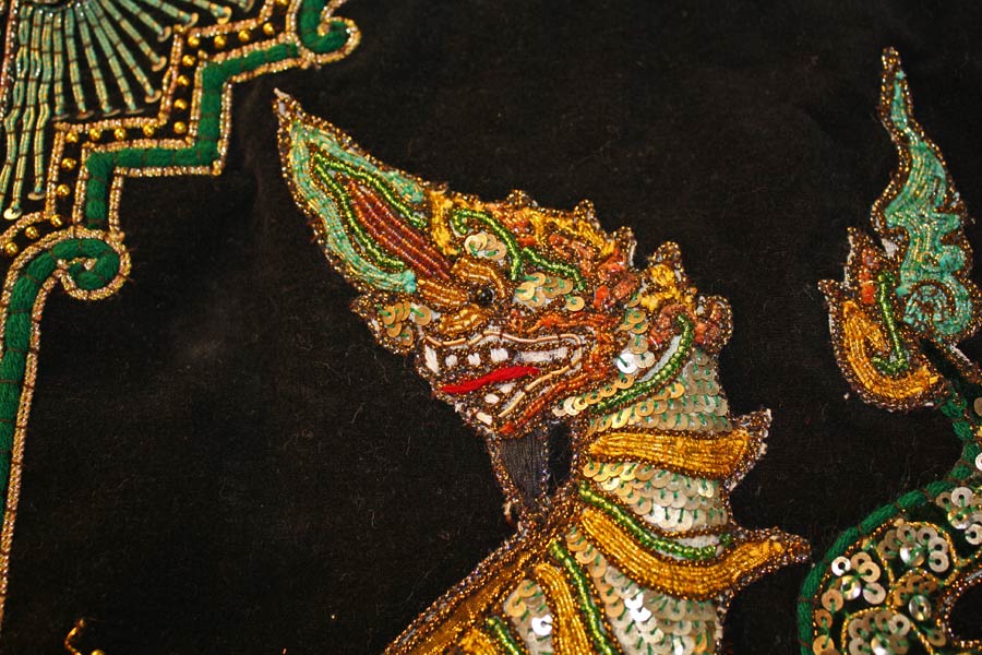 U Sein Myint Burmese Dragon Tapestry / Kalagas, Mandalay Myanmar for sale