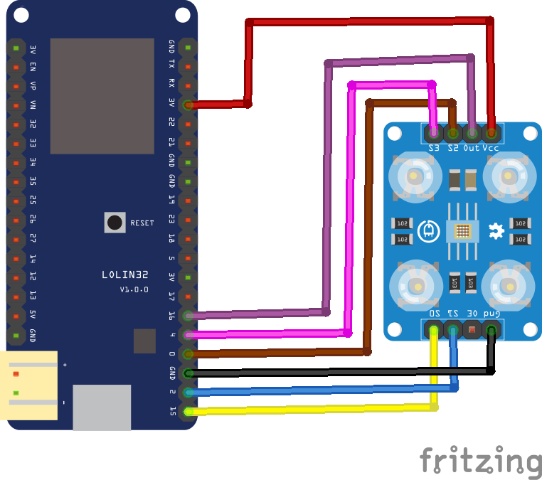 ESP32 TCS3200 Color Sensor Module example ESP32 Learning