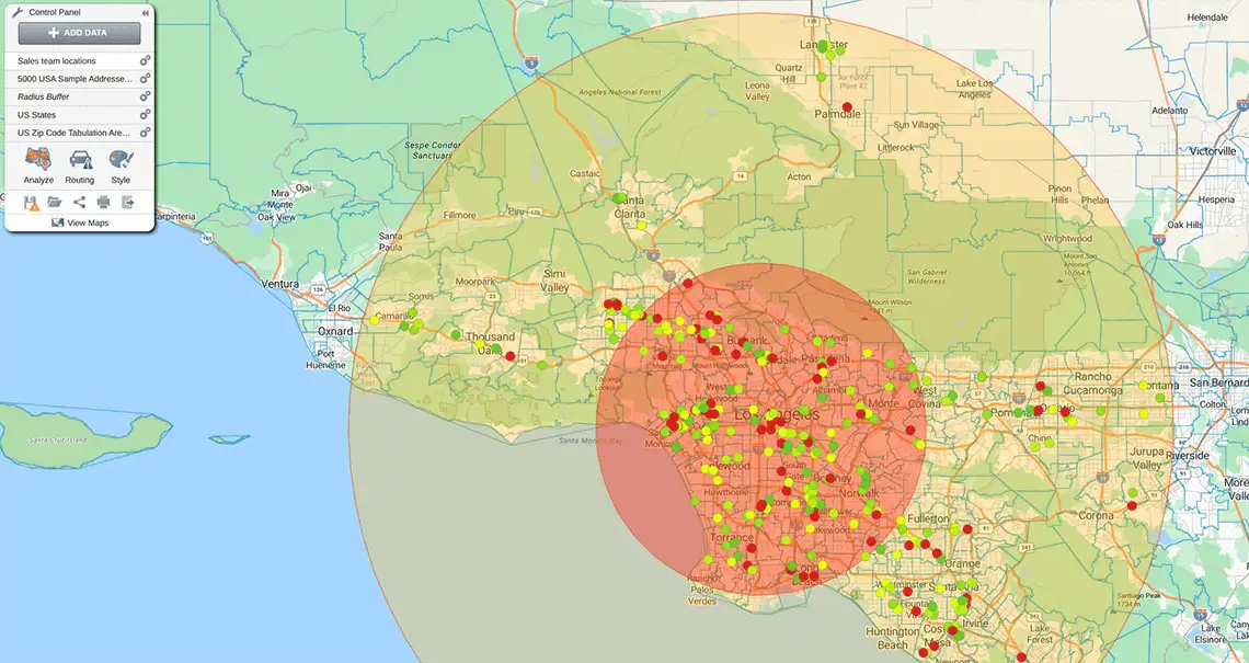 Stepbystep Guide To Building A Proximity Map Espatial