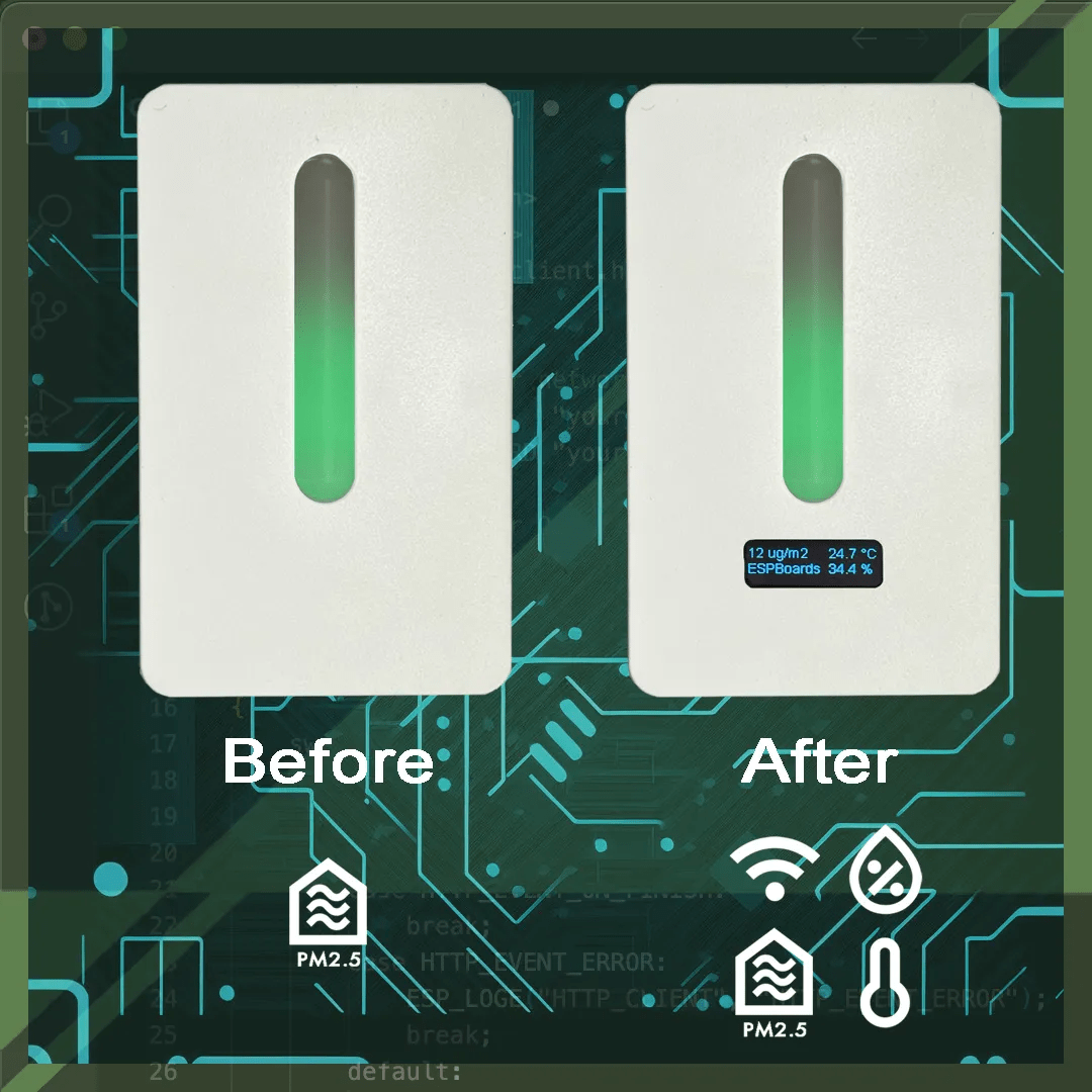 IKEA Vindriktning Air Quality Sensor in Home Assistant ESP32