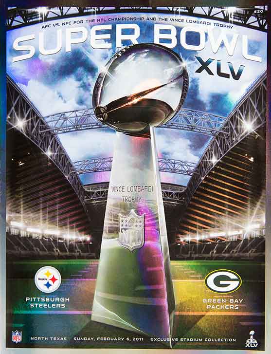 51 years of Super Bowl game programs