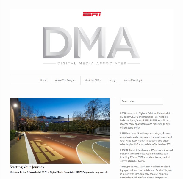 ESPN's Digital Media Associates program offers opportunities for motivated candidates ESPN