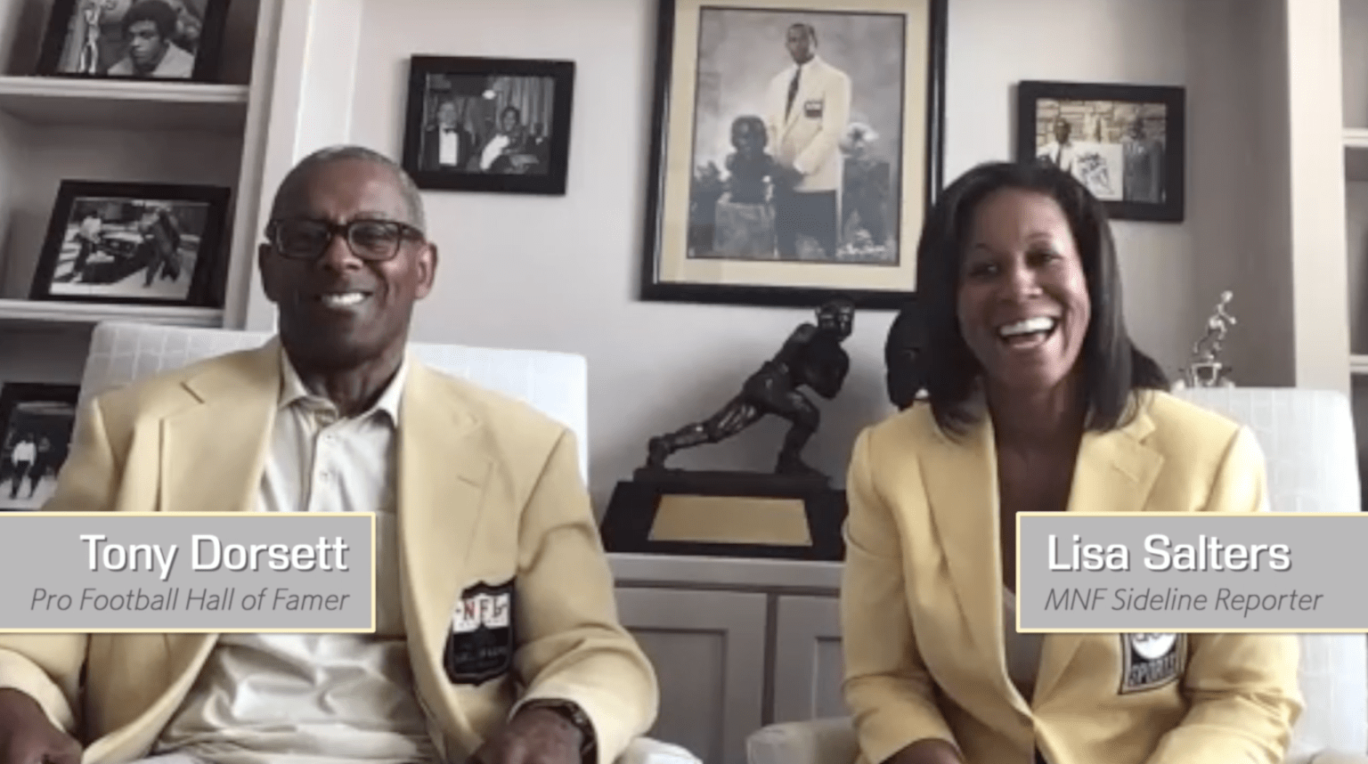 Cousins Tony Dorsett, Lisa Salters Reflect On Family, 'MNF' ESPN