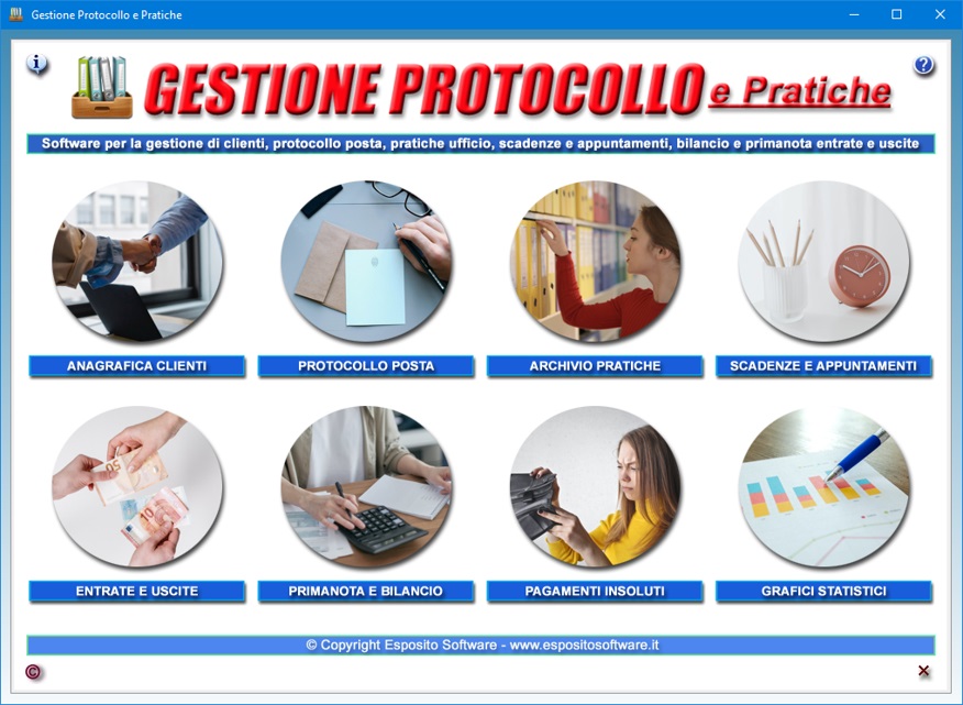 Gestione Protocollo e Pratiche Software per la gestione di clienti