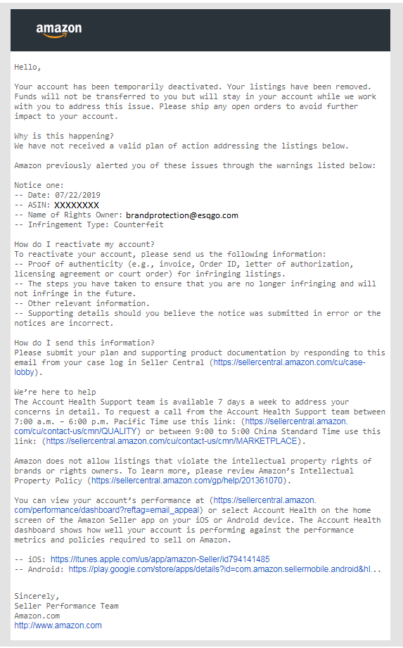 Securing a Retraction From The Rights Owner ESQgo®, P.C.