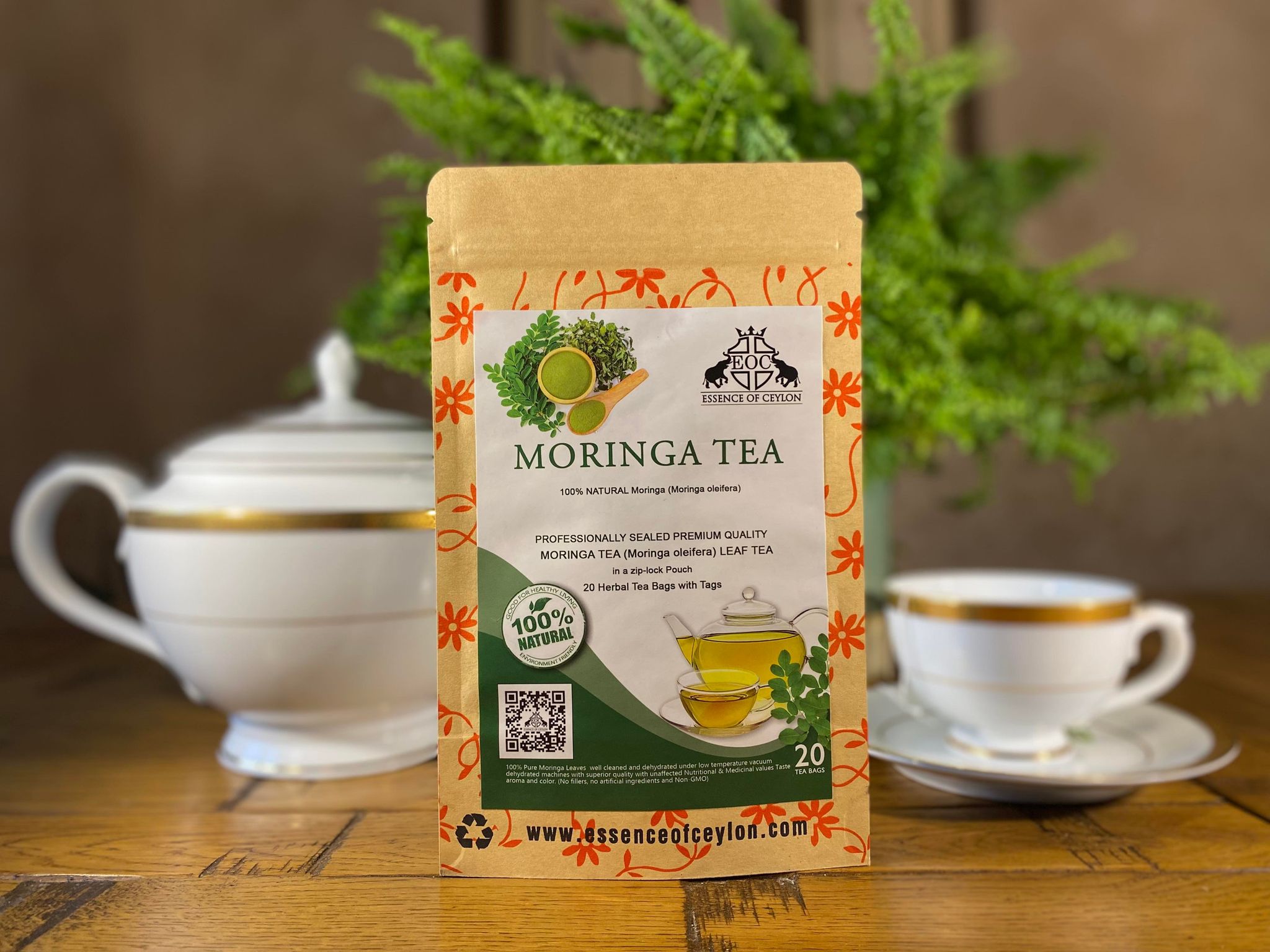 Moringa Tea (Moringa oleifera) 20 Tea Bags Lower Cholesterol /Blood