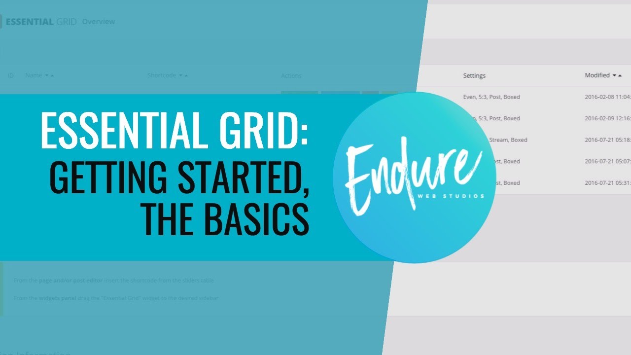 Getting Started Essential Grid WordPress Gallery Plugin