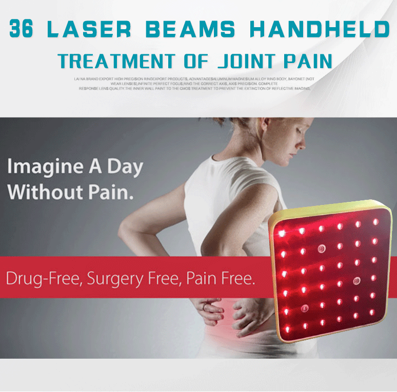 Softlasertherapie. Ideaal voor pijn in rugnekwervelkolom. Rood