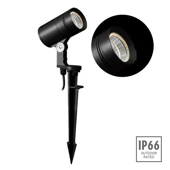 Exterior spike light for outdoor garden landscape lighting
