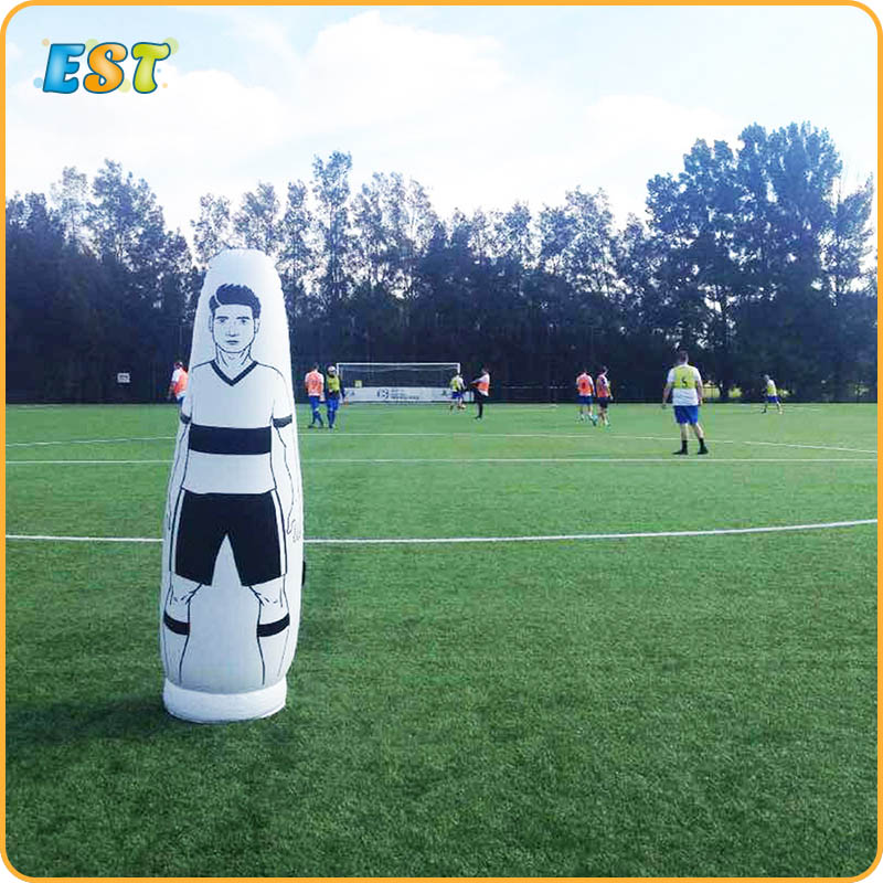Huge PVC inflatable soccer mannequin training dummy for sport race event