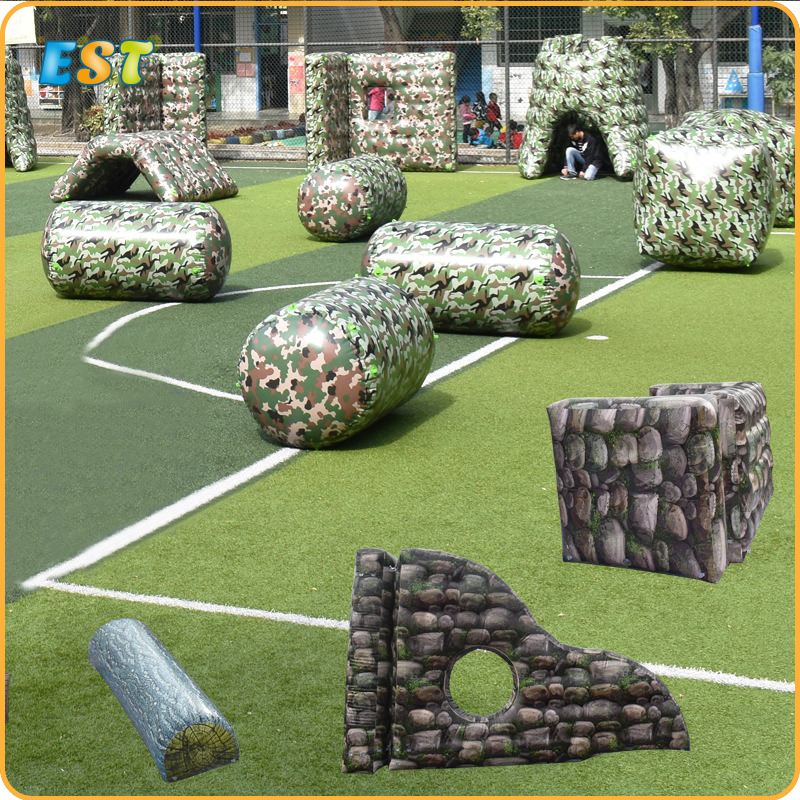 Extreme Sport Games Inflatable Field Paintball Inflatable Wall Bunker