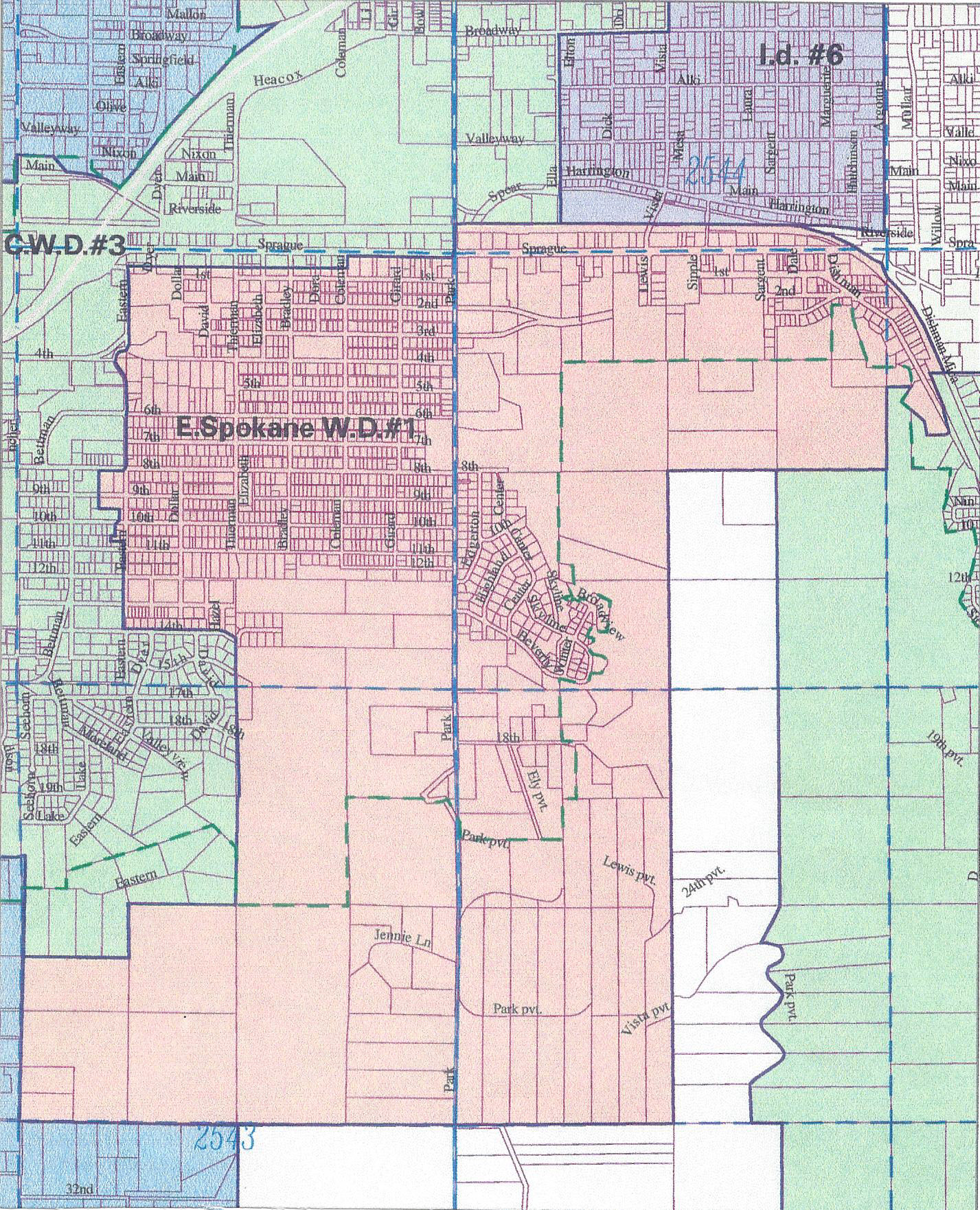 Maps East Spokane Water Dist No 1