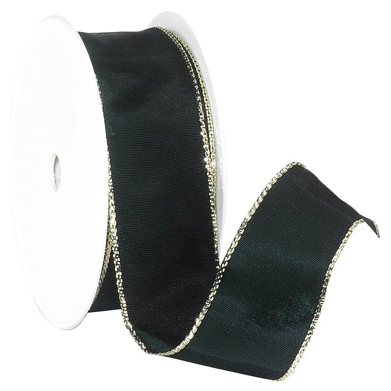 Fabric ribbon with gold trim Etalage Decoratie