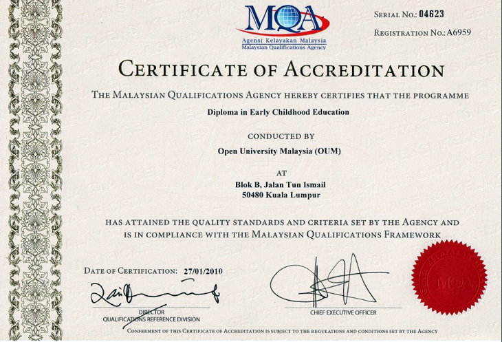 DIPLOMA IN EARLY CHILDHOOD EDUCATION
