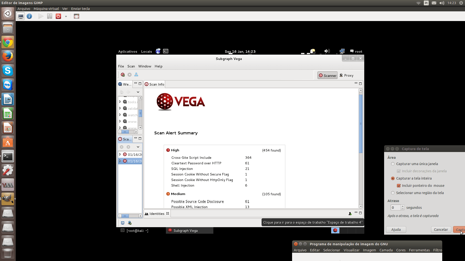 VEGA VULNERABILITY SCANNER Kali Linux Ethical Hacker