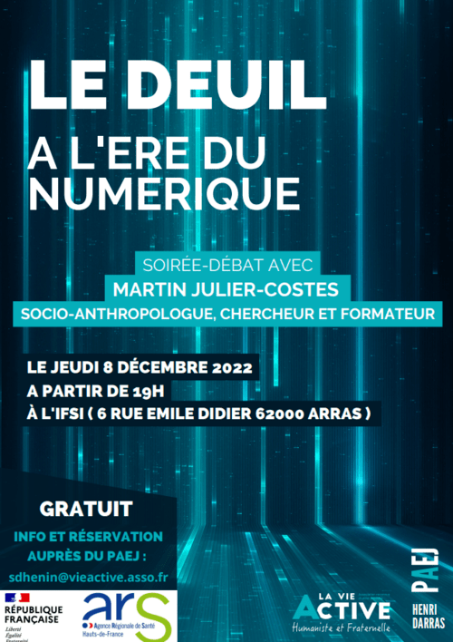 Le deuil à l'ère du numérique Espace de réflexion éthique régional des