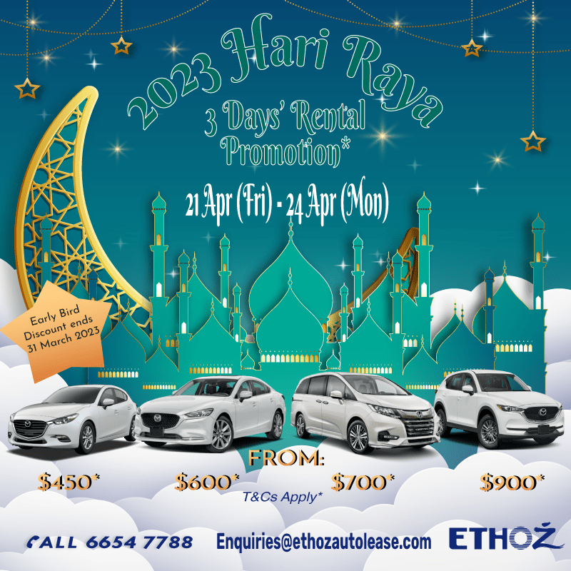 2023 Hari Raya 3Day Car Rental Package ETHOZ Group