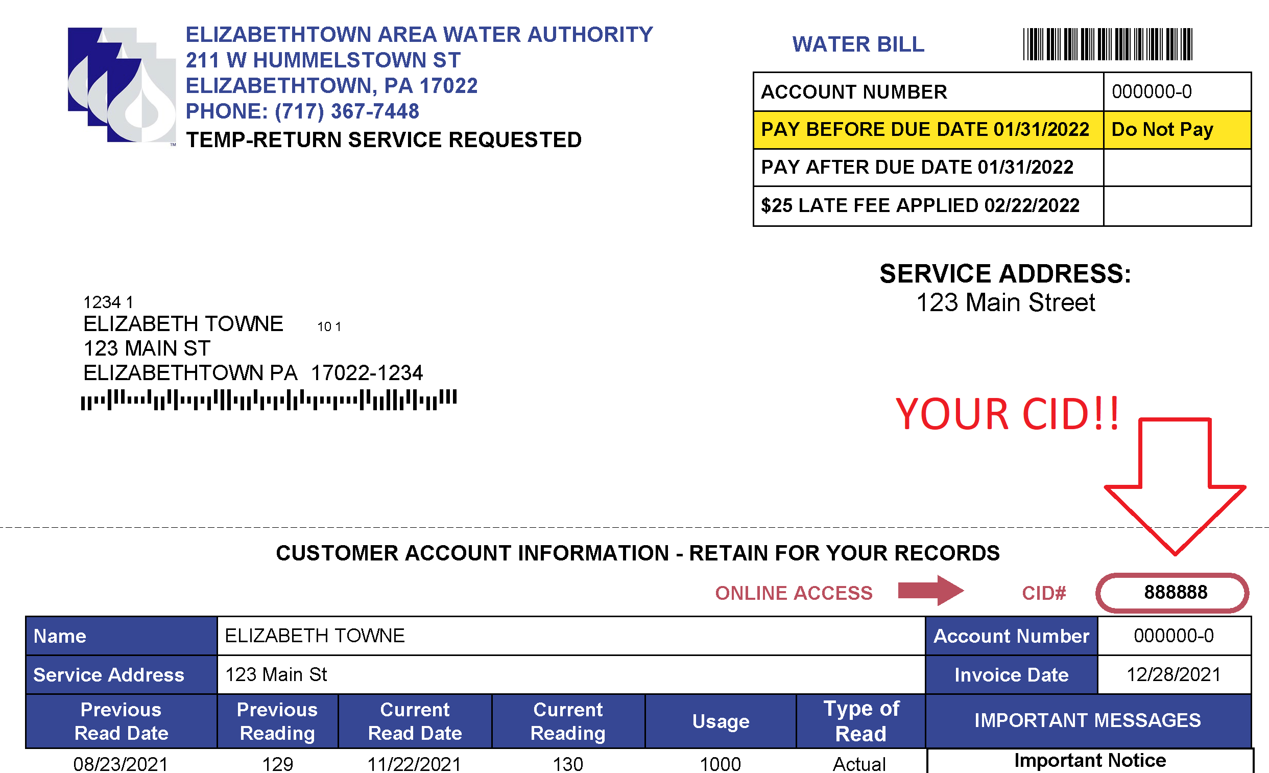 Water Bill Payment