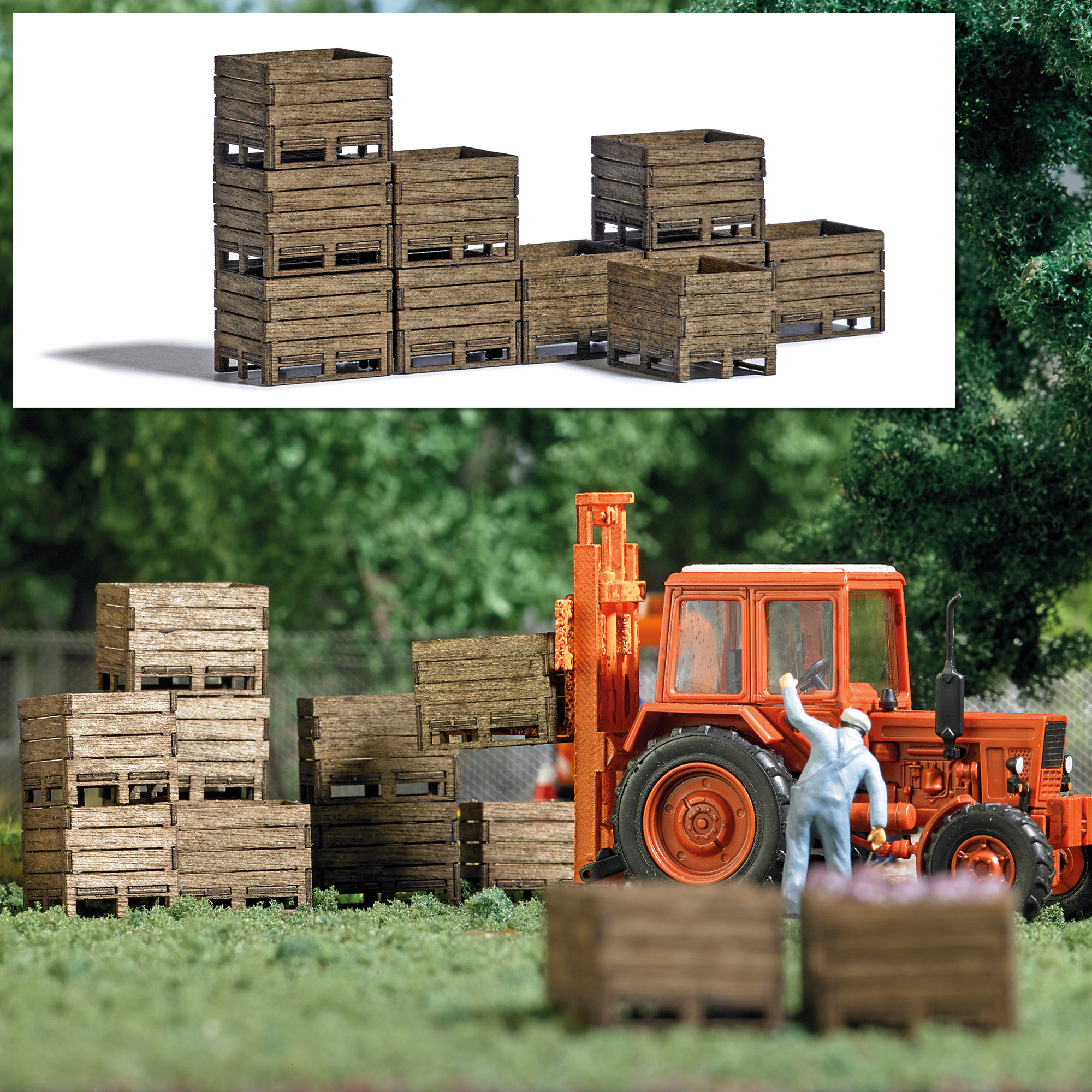 Wooden Harvest Crates Kit Etrains