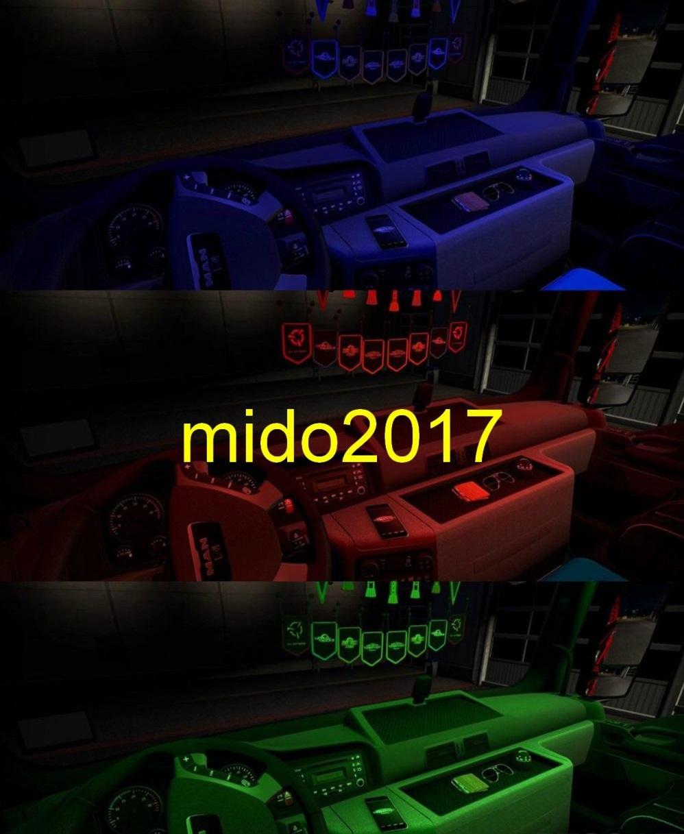INTERIORS LIGHT FOR ALL TRUCKS ETS2 MOD ETS2 Mod