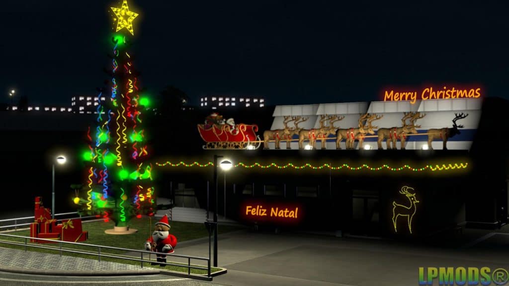 Auto Parts Open On Christmas Day TRUCK SERVICE CHRISTMAS EDITION V1.0 MOD ETS2 Mod