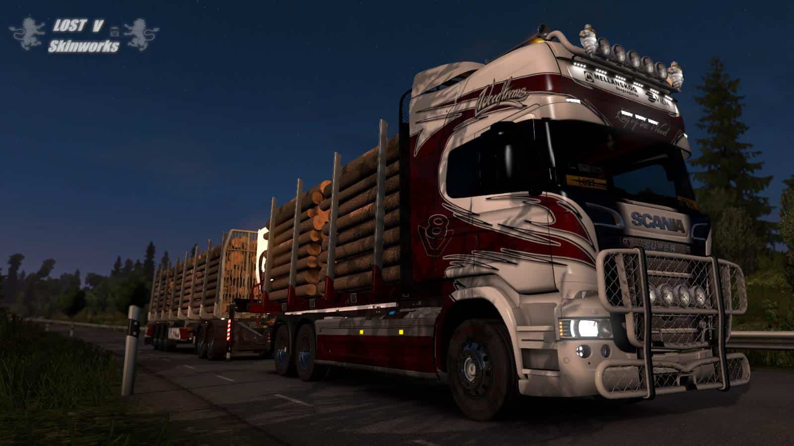 WOODTRANS AB SCANIA R COMBO V1.1 ETS2 ETS2 Mod
