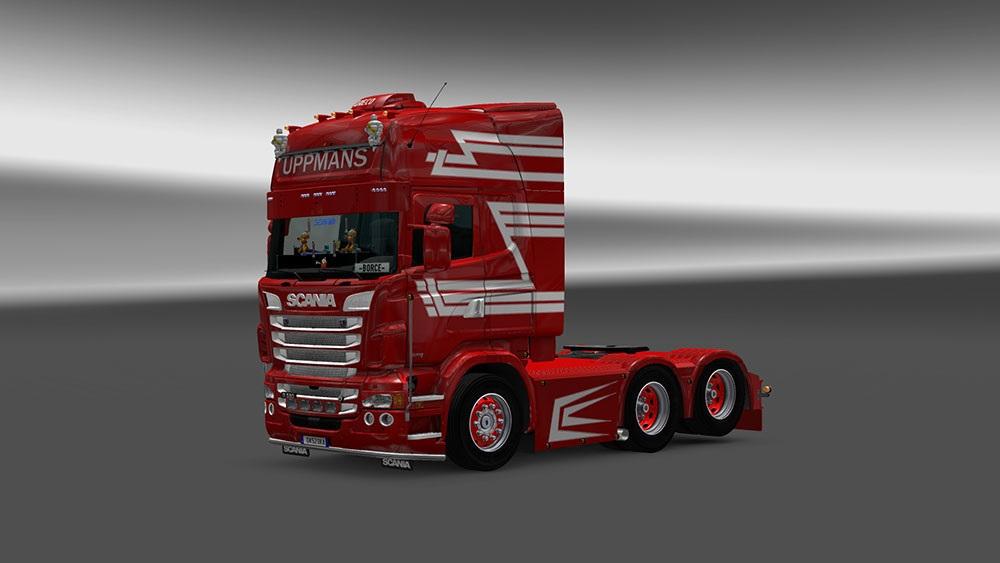 SCANIA RJL UPPMANS SKIN Mod - Euro Truck Simulator 2 Mods