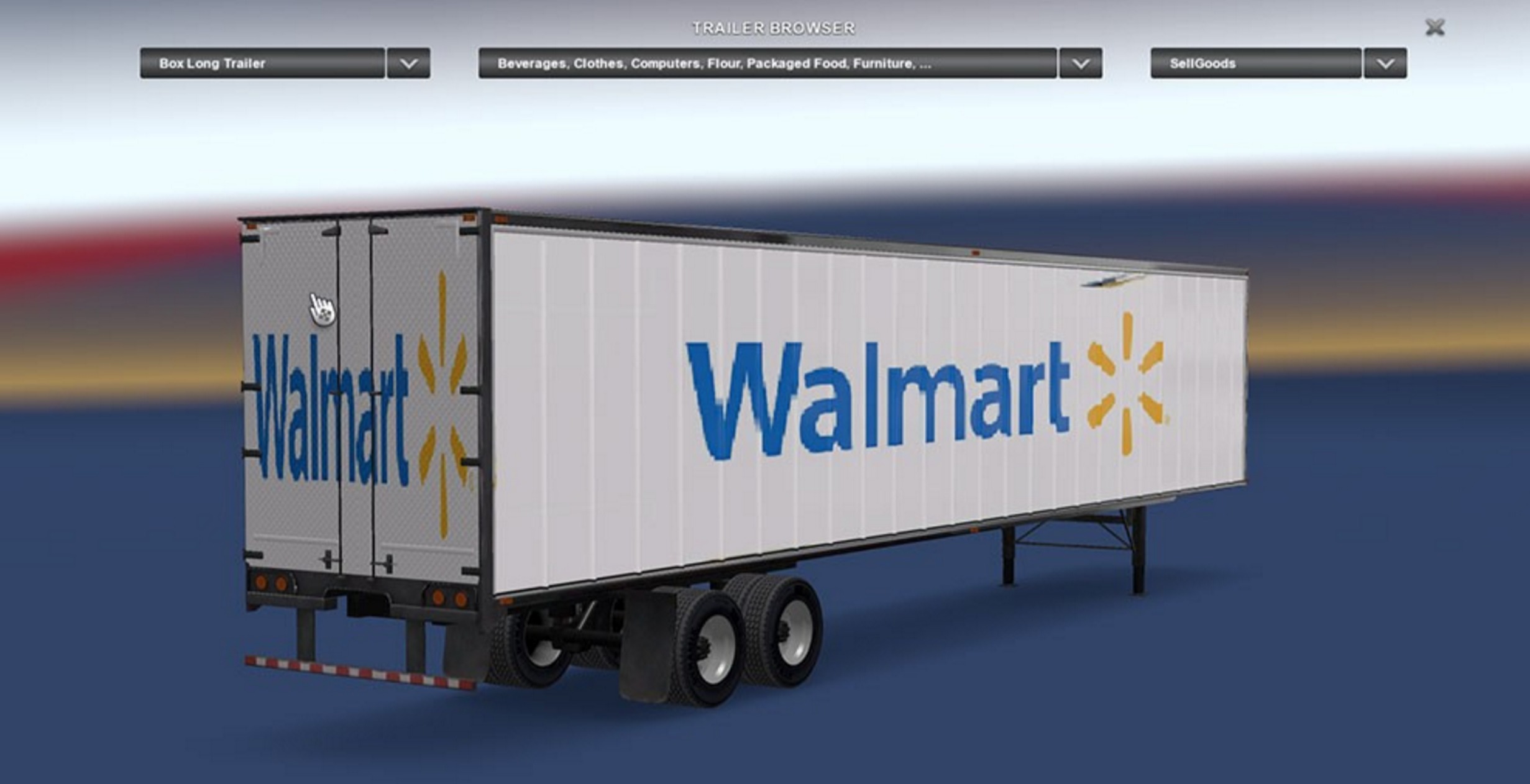 Walmart Trailer by jako2015 for ATS Euro Truck Simulator 2 Mods