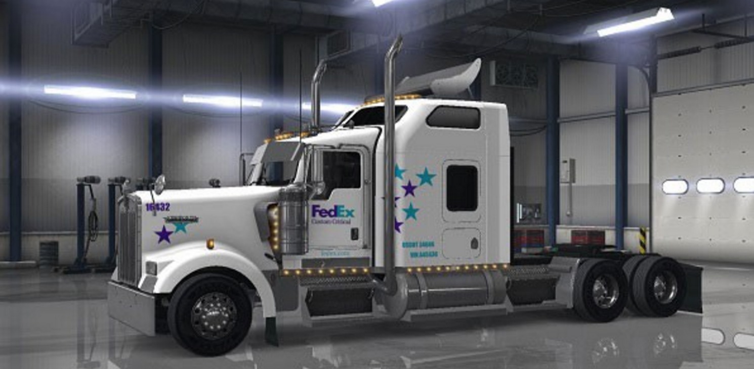 Kenworth W900 Fedex Custom Critical Mod for ATS Euro
