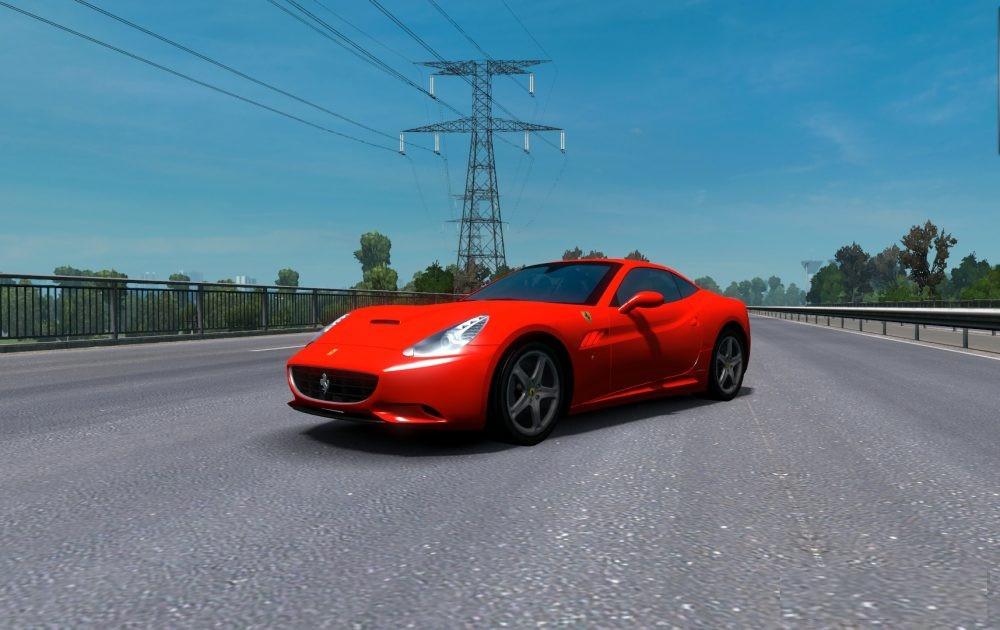 FERRARI CALIFORNIA EDITED CAR MOD Euro Truck Simulator 2 Mods
