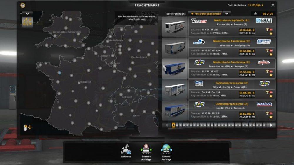 MORE MONEY FOR JOBS MOD Euro Truck Simulator 2 Mods American Truck