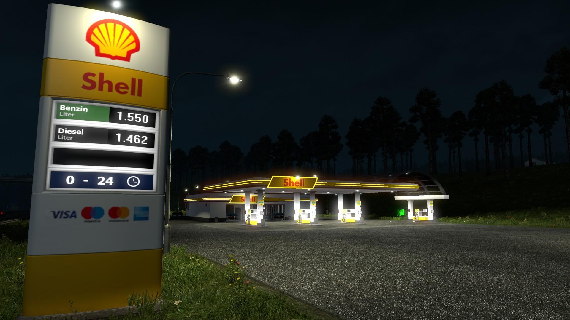 REAL EUROPEAN GAS STATIONS RELOADED V 2.0 MOD Euro Truck Simulator 2 Mods
