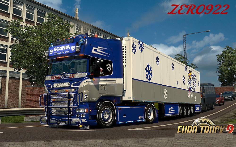 SCANIA RS (RJL) BLUE CUSTOM SKIN COMBO PACK + ACCESSORY PACK Euro